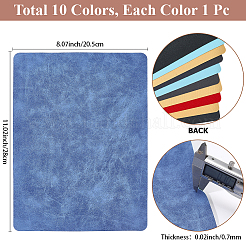 10 Stück 10 Farben PU-Lederstoff&nbsp;FIND-CL0001-16B