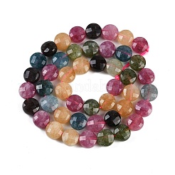Natürliche weiße Jade Nachahmung Turmalin Perlen Stränge&nbsp;G-H062-B01-03