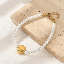 Bracelets en perles imitation plastique pour femmes&nbsp;BJEW-M056-10G-03