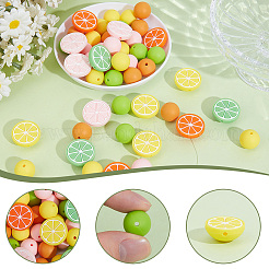 Perles centrales en silicone écologique de qualité alimentaire&nbsp;SIL-PA0001-54