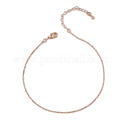 Bracciali a catena in ottone per donna&nbsp;BJEW-G735-06RG