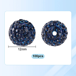 100 Stück Strassperlen aus Polymer-Ton.&nbsp;RB-PH0001-40