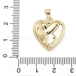 Pendentifs avec zircon cubiques à micro-pavés en laiton&nbsp;KK-D426-21D-G