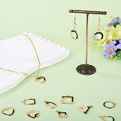 24 pendentif creux en alliage émaillé&nbsp;FIND-TA0011-20G