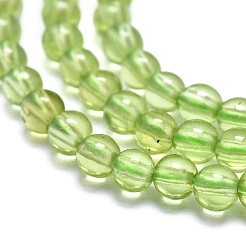 Natürlichen Peridot Perlen Stränge&nbsp;G-K305-02-A