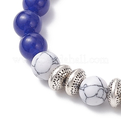 2 bracciale elastico con perline di pietre preziose miste naturali e sintetiche in 2 stili per donne e uomini&nbsp;BJEW-JB12697