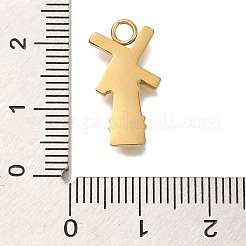 Ionenplattierung (IP) 304 Edelstahlanhänger&nbsp;STAS-P371-024G
