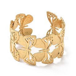 Brazaletes de acero inoxidable 304 con revestimiento iónico (IP) para mujer&nbsp;BJEW-Z078-03G