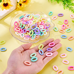300 Stück undurchsichtigen Acryl Verknüpfung Ringe&nbsp;MACR-TA0002-83