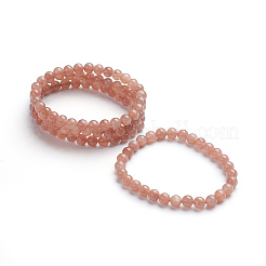 Natürliche sunstone Stretch-Armbänder&nbsp;LS-BJEW-E373-6mm-13