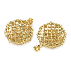 Pendenti in zirconi cubici trasparenti in micro pavè di ottone&nbsp;KK-D221-19G-06