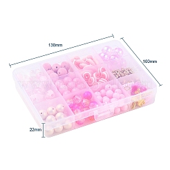 167pcs Blume & Geometrie Acryl & Harzperlen&nbsp;DIY-YW0002-55