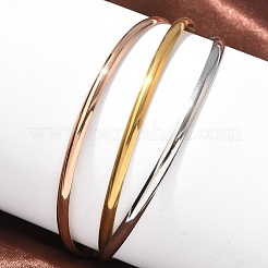 Bracelets unis en acier inoxydable 304 pour femmes&nbsp;BJEW-C092-01