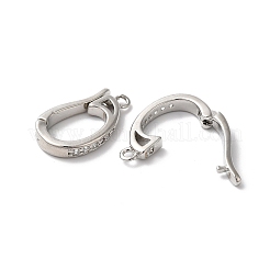 Messing Micro Pave klare Zirkonia Enhancer Shortener Anhänger Bügel&nbsp;KK-H483-03P