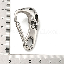 Beschläge aus chirurgischem Edelstahl 316 im tibetischen Stil mit Schlüsselring aus Edelstahl 304&nbsp;FIND-Q101-12AS