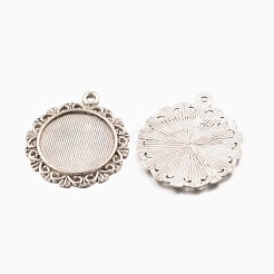 Tibetischer Stil Legierung Anhänger Fassungen&nbsp;PALLOY-K219-02-AS