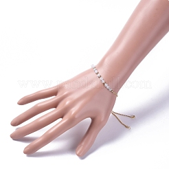 Verstellbare natürliche Regenbogen-Mondstein-Gleitarmbänder&nbsp;X-BJEW-JB04929-02