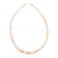 Fili di perle di giada verde naturale di dimensioni scalari&nbsp;GG-CBA2AE1-A06-B
