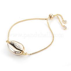 Pulseras bolo de latón ajustables&nbsp;BJEW-JB03956-02