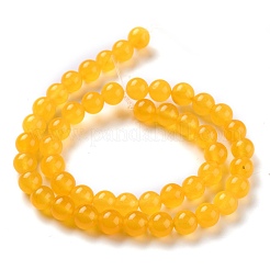 Natürliche weiße Jade Perlen&nbsp;G-G766-B-12