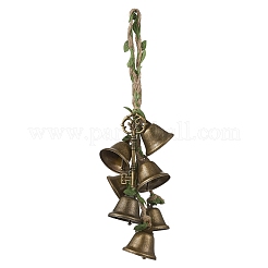 Blatt Eisen Glocke Anhänger Dekoration&nbsp;HJEW-TA00377