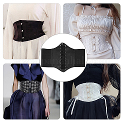 Ceintures corset élastiques larges en cuir pu&nbsp;AJEW-WH0263-46C