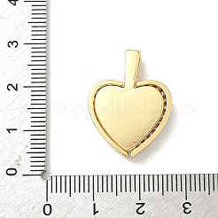 Pendentifs avec zircon cubiques à micro-pavés en laiton&nbsp;KK-F905-01G-02