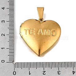 Medaillonanhänger aus 316 Edelstahl&nbsp;STAS-N0016-18B-G