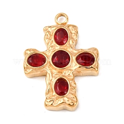 Pendentifs en acier inoxydable 304 micro pavés de zircones cubiques&nbsp;STAS-P421-02G