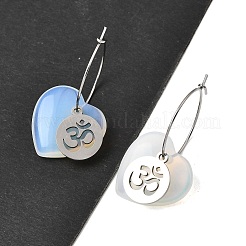 Boucles d'oreilles créoles pour femmes&nbsp;EJEW-G475-04P