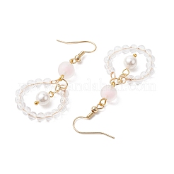 Pendientes colgantes de acero inoxidable 304 con tachuelas acrílicas&nbsp;EJEW-JE05962-02