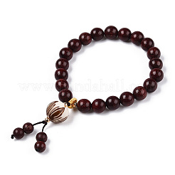 Lotus Gebet Meditation Yoga Armband für Männer Frauen&nbsp;BJEW-N010-020