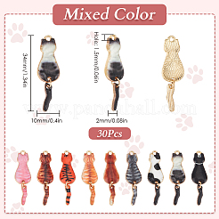 30pcs pendentifs en émail en alliage de placage en rack&nbsp;ENAM-SC0005-09
