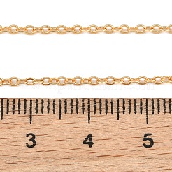 Collares de cadena de cable de latón de 1.7 mm para mujer&nbsp;NJEW-Q351-03G