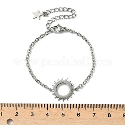 Sonnengliederarmbänder aus Edelstahl 304&nbsp;BJEW-F500-04P