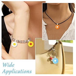8pcs pendentifs en verre 8 couleurs&nbsp;GLAA-CJ0002-81