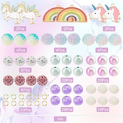 Kits de fabrication de bracelets licorne bricolage&nbsp;DIY-SC0018-81