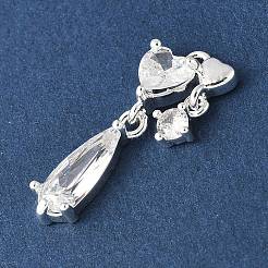 Colgante micropavé cubic zirconia de latón&nbsp;KK-A253-06S-02
