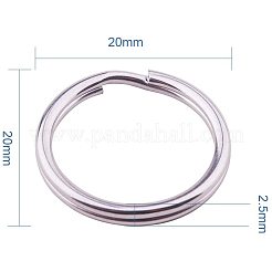 Geteilte Schlüsselringe aus Edelstahl 304&nbsp;STAS-PH0005-02