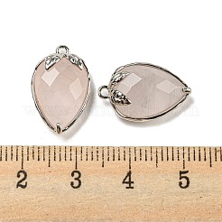 Pendentifs à facettes en quartz rose naturel&nbsp;G-M431-06P-03