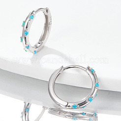 Eleganti orecchini a cerchio in argento sterling s925&nbsp;EH3926-7