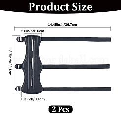 2 Stück Armschutz aus PU-Leder für Bogenschießen&nbsp;AJEW-CL0002-74