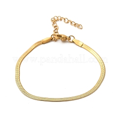 304 Edelstahl Fischgrätenketten Armband für Männer und Frauen&nbsp;BJEW-D450-01G-03