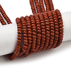 Natürliche rote Jaspis Perlen Stränge&nbsp;G-K343-C48-01