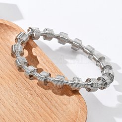 304 Edelstahl Stretch-Armreifen für Damen&nbsp;LS-BJEW-P315-02H-P