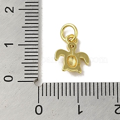 Pendenti in vero ottone placcato oro 18k con pavé di zirconi trasparenti&nbsp;KK-M283-07F-01
