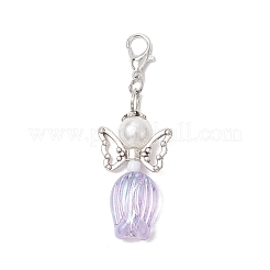 Décorations de pendentif en perles de verre ange&nbsp;HJEW-JM03330