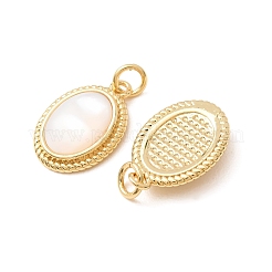 Anhänger aus Messing und naturweißen Muscheln&nbsp;SH-CBA2F11-19B-G