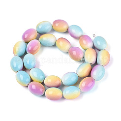 Chapelets de perles en turquoise synthétique peinte par pulvérisation&nbsp;TURQ-T004-15C