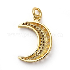 Pendentifs en laiton zircon cubique transparent&nbsp;KK-I658-32A-G